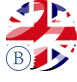 image drapeau anglais stylisé intermédiaire