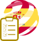 image drapeau espagnol stylisé test
